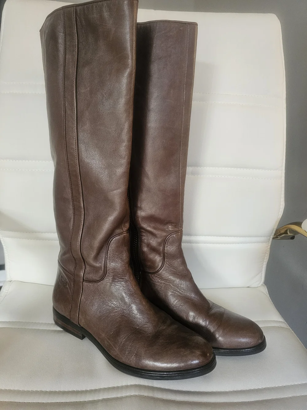 Coach Brown Leather Knee-High Boots